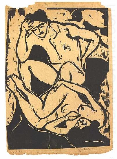 Ernst Ludwig Kirchner Nacked couple on a couch china oil painting image